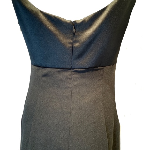 Vivian Diamond for Dessy Black Maxi Dress Cowl Neck Flowy Formal Gown 4 - Picture 5 of 6